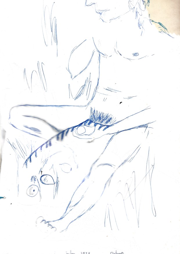 Dibujo de Noëlle Ginard 1978