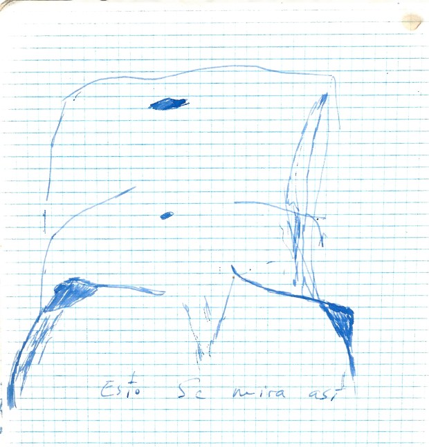 Dibujo de 1977, Noëlle.